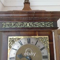 Rare Georgian London Year Duration Striking 7-Pillar Longcase Clock ca. 1715