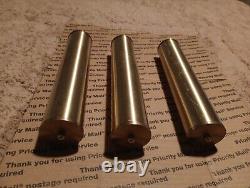 SET OF 3 GRANDFATHER CLOCK WEIGHTS VINTAGE OLD PARTS In Brass Shell