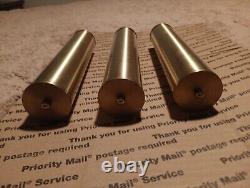 SET OF 3 GRANDFATHER CLOCK WEIGHTS VINTAGE OLD PARTS In Brass Shell