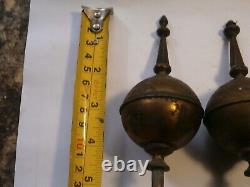 Set Of 3 Longcase Grandfather Clock Grass Finials