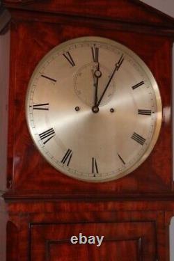 Small Mahogany Jewelled Regulator Longcase Clock