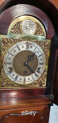 Small Mahogany Westminster Whittington Chime Grandmother Clock