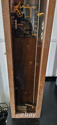 Synchronome Grandfather Wall Clock Vintage DC powered Pendulum 7 face 1955