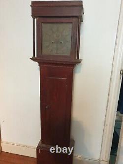 Thomas Bevan Longcase Clock Marlborough 8 Day Brass Dial 1750s Dial 30cms Square
