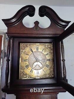 Thomas Mawkes Chesterfield, Oak Longcase Clock Brass Dial 30Hour