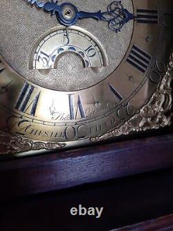 Thomas Mawkes Chesterfield, Oak Longcase Clock Brass Dial 30Hour
