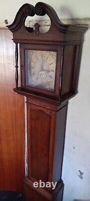 Thomas Mawkes Chesterfield, Oak Longcase Clock Brass Dial 30Hour