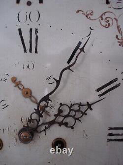 Thomas Pearson Berwick Late 18th C Oak Painted Dial Longcase Clock Moonphase