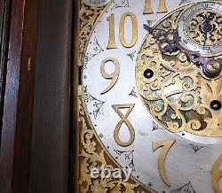 Victorian Grandfather Clock 1880 Carved Oak Longcase Whittington