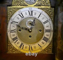 Victorian Grandfather Clock Mahogany Longcase