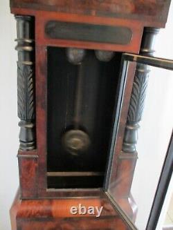 Victorian Mahogany Long Case Grand Father Clock, (by Brindley) Working & Loud