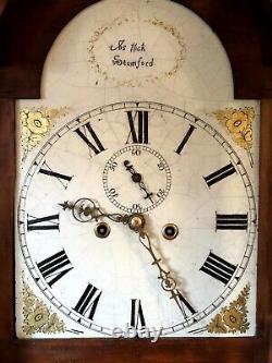 Victorian oak Lincolnshire Stamford Longcase Grandfather Clock