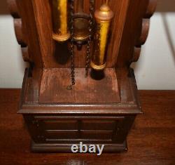 Vintage Spartus Grandfather Clock Swinging Pendulum 23.5 Model H5481 Working