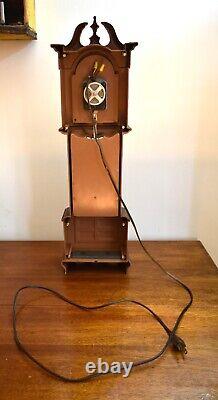 Vintage Spartus Grandfather Clock Swinging Pendulum 23.5 Model H5481 Working