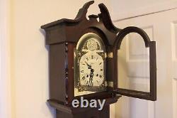 Vintage Tempus Fujit Highlands Grandfather Clock 73 Swinging Pendulum, Chiming