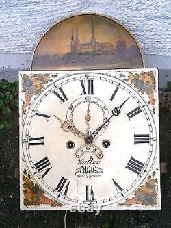 WALTER OF WELLS 13x18 8day LONGCASE GRANDFATHER CLOCK DIAL+move