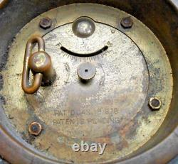 Waterbury Mini Grandfather Clock with Cherub Pat'd 1878 Salesmans Sample Orig