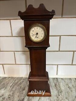 Waterbury Miniature Grandfather Clock 14 Wind Up Working