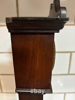 Waterbury Miniature Grandfather Clock 14 Wind Up Working