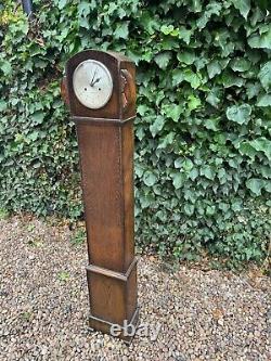 Westclox 1950's 8-day Grandmother Clock in an Oak Case