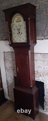 Wm Swinburne, Hexham Oak Case 8 Day Striking Longcase Clock