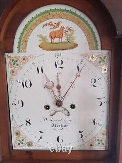 Wm Swinburne, Hexham Oak Case 8 Day Striking Longcase Clock