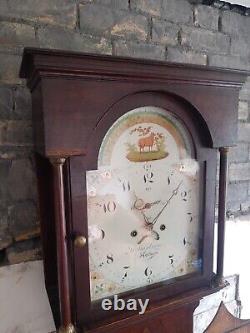 Wm Swinburne, Hexham Oak Case 8 Day Striking Longcase Clock