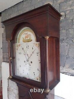Wm Swinburne, Hexham Oak Case 8 Day Striking Longcase Clock